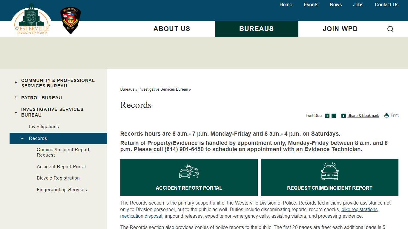 Records | City of Westerville, OH